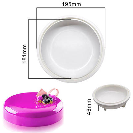 Силіконова Форма для євродесертів Коло, фото 1