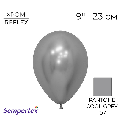 SEMPERTEX-СТ 9" Хром Срібло | Reflex Silver, фото 1