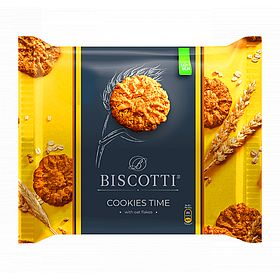 Пісочне печиво Biscotti з вівсяними пластівцями 170 г