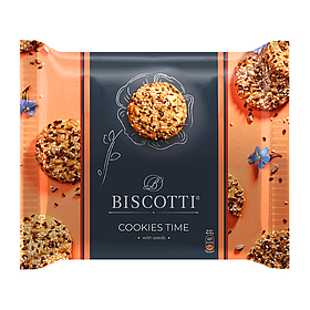Пісочне печиво здобне Biscotti з насінням 180г