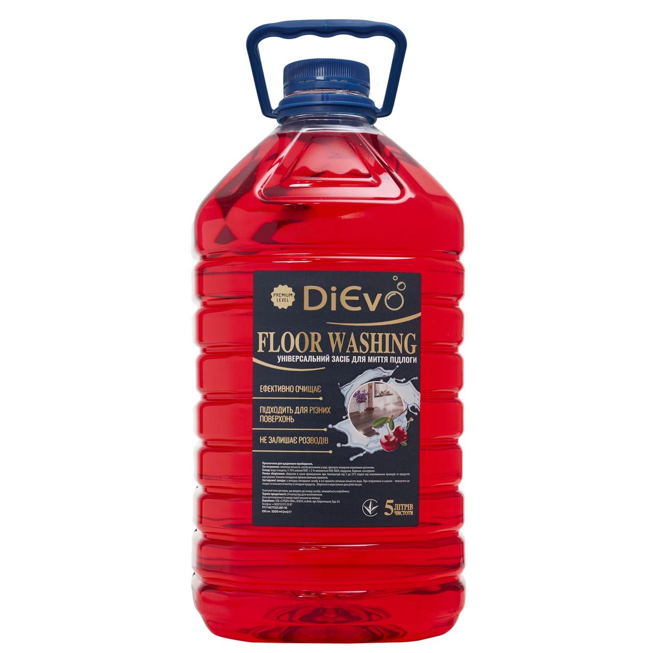 М/з для підлоги 5 л "DіЄvo" Вишня Premium ПЕТ