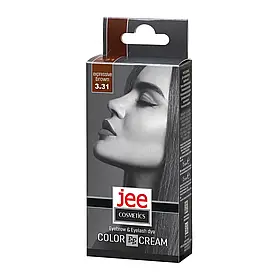 Крем-фарба для брів і вій JEE COSMETICS No3.31 Виразний коричневий 15 мл