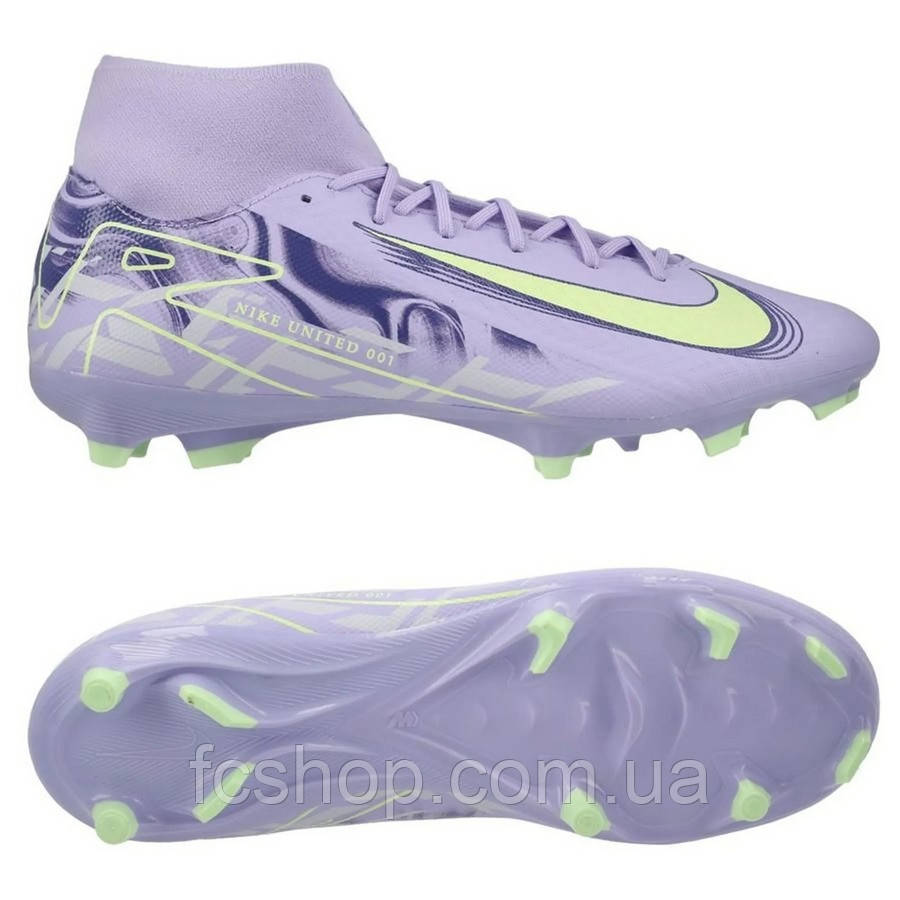 Футбольні бутси Nike Air Zoom Mercurial Superfly X Academy NU1 MG HF1601-500, Фіолетовий, Розмір (EU) — 45.5, фото 1