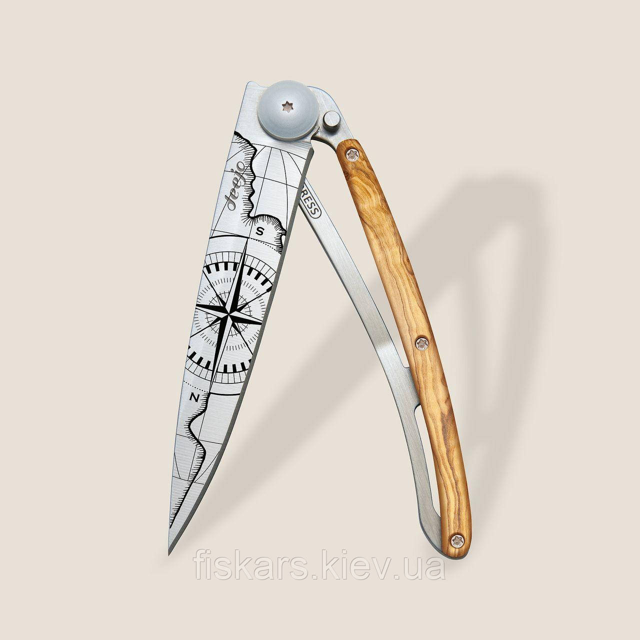 Ніж Deejo 37G Olive Wood Terra Incognita (1CB000054)