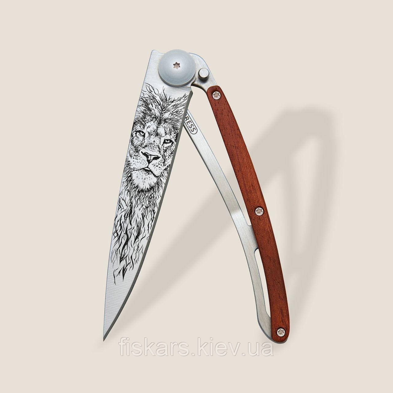 Ніж Deejo 37G Corall Wood Lion (1CB000056)