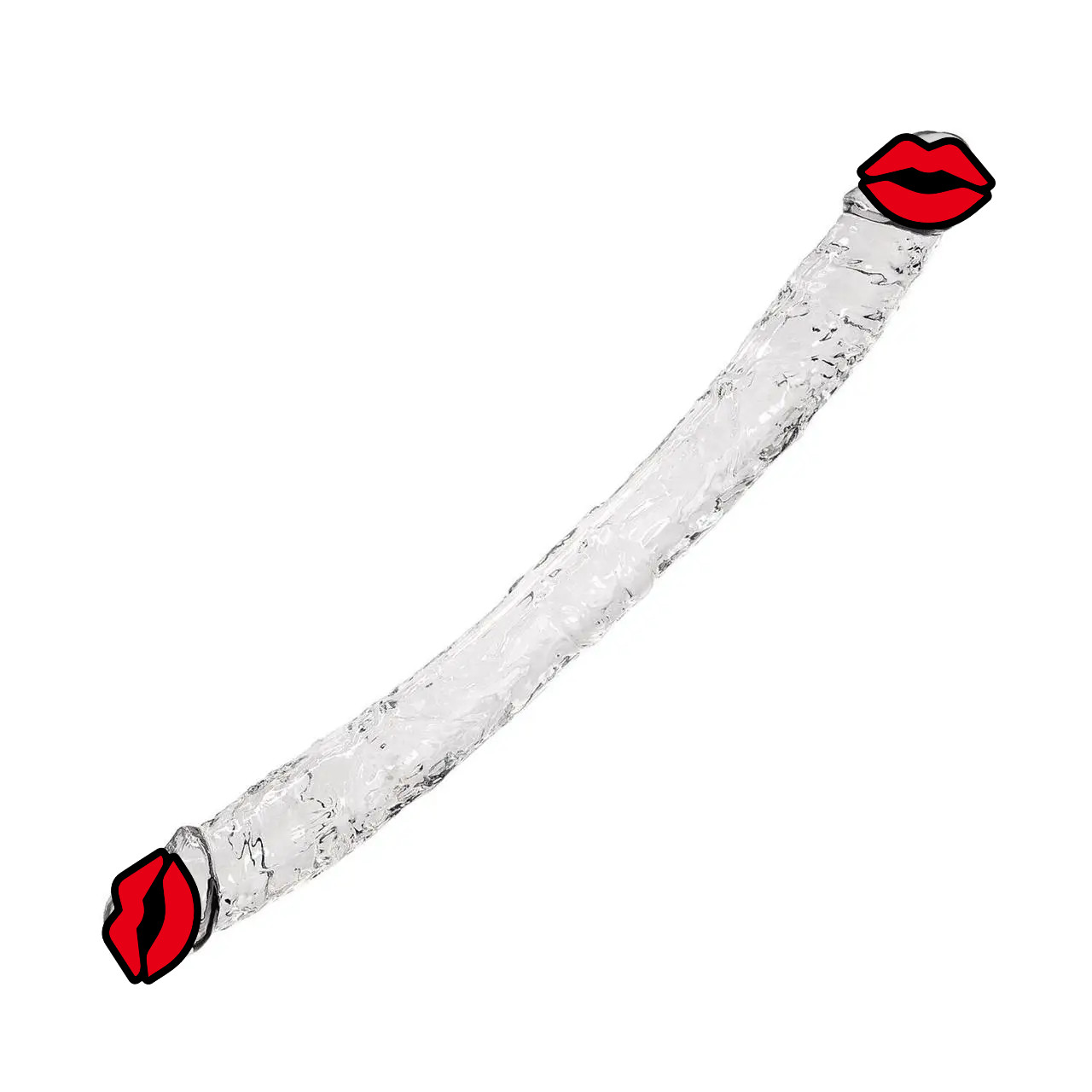 Прозорий двосторонній фаллоімітатор Alive Supreme Jelly Dieldo 777Shop.com.ua, фото 1