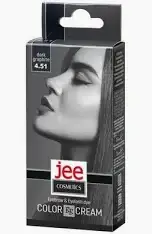 Крем-фарба для брів і вій JEE COSMETICS No4.51 Темно-графітовий 15 мл
