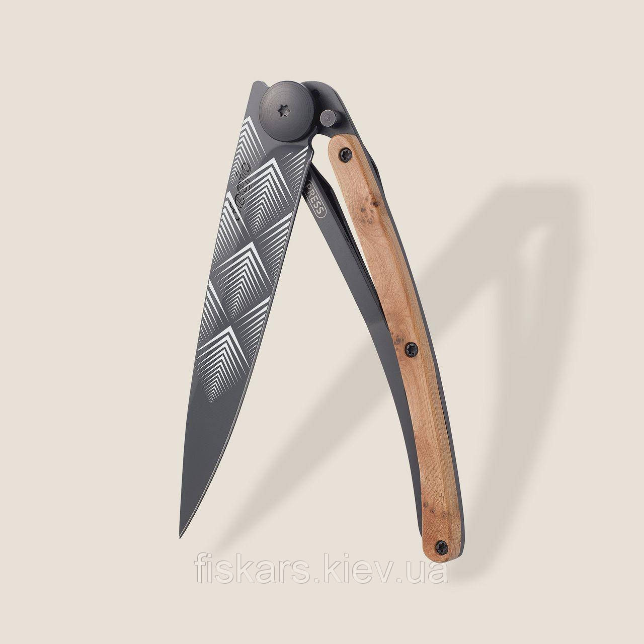 Ніж Deejo 37G Juniper Wood Art Déco (1GB000105)