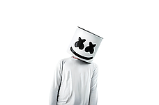 Маска Маршмеллоу RESTEQ, Світлодіодна маска DJ Marshmello для костюмованих вечірок і музичних заходів, фото 6