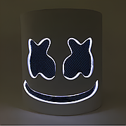 Маска Маршмеллоу RESTEQ, Світлодіодна маска DJ Marshmello для костюмованих вечірок і музичних заходів