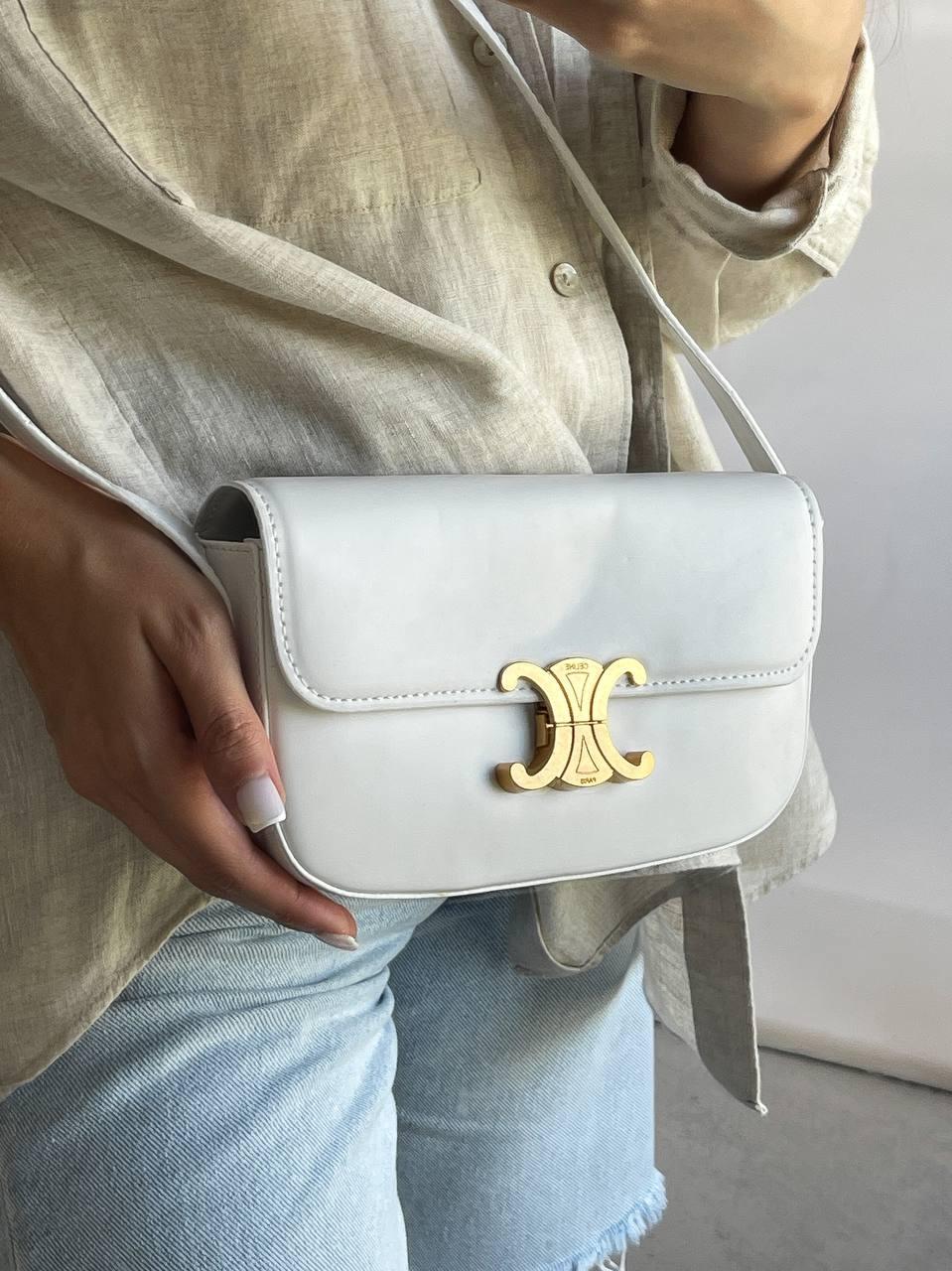 Celine Classique Triomphe Bag White, фото 1