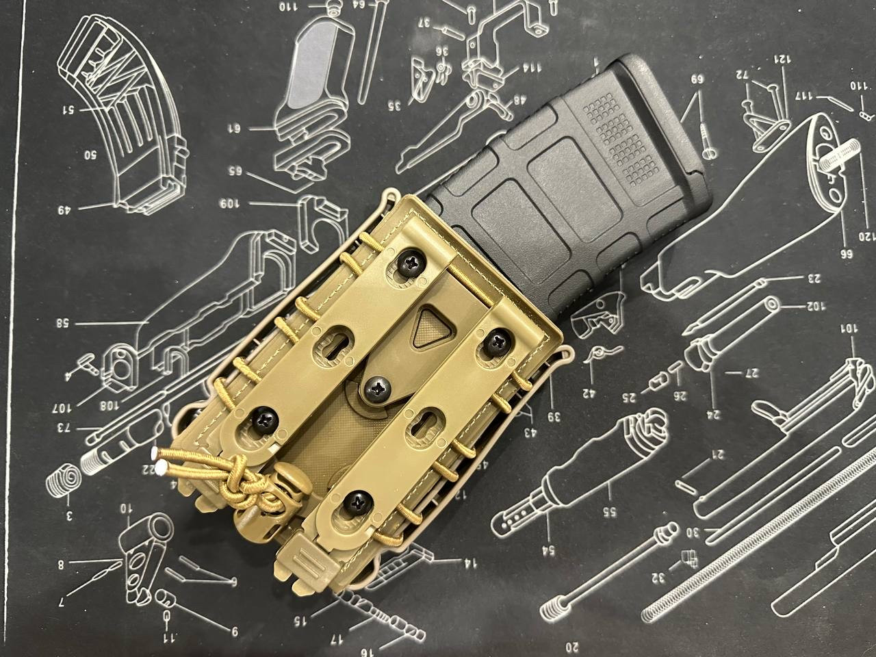 Підсумок Тактичний Під Магазин АК 47 АК 74 AR 15 Відкритий М'який tdi