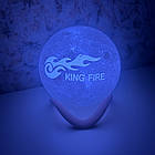 Нічник Світильник Місяць 180 мм із Вашою фотографією Логотипом Написом акумуляторний 16 кольорів пульт, фото 7