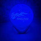 Нічник Світильник Місяць 180 мм із Вашою фотографією Логотипом Написом акумуляторний 16 кольорів пульт, фото 8