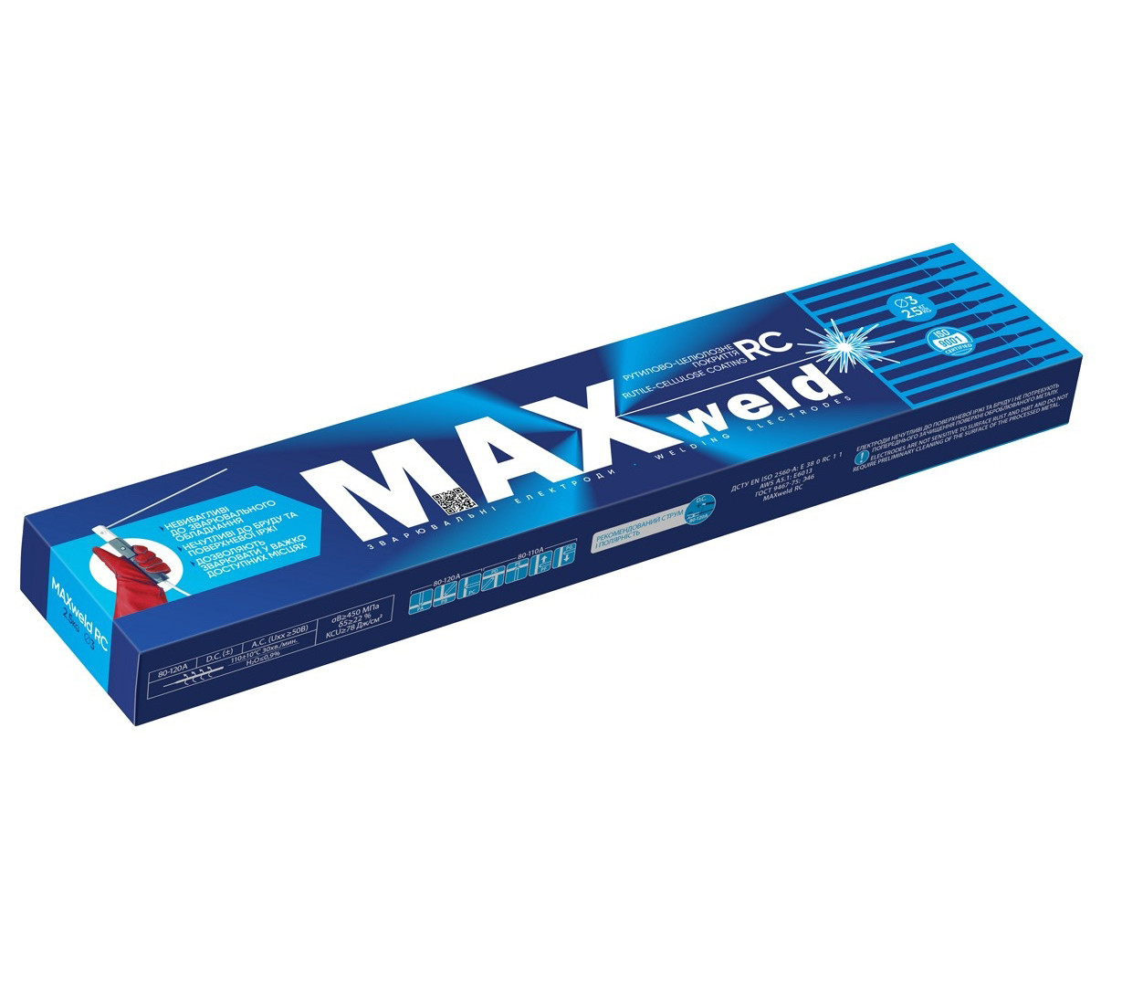 Електроди РЦ Ø 2 мм 1 кг MAXweld