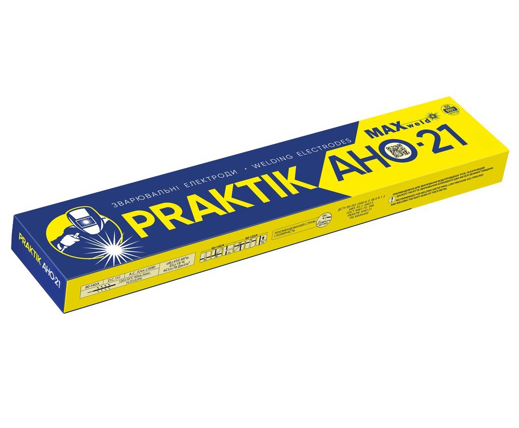 Електроди АНО-21 Ø 3 мм 1 кг Praktik MAXweld