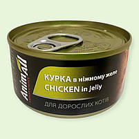 Корм AnimAll для котів курка в ніжному желе 85 г – смачний вологий корм для кішок щодня, фото 2