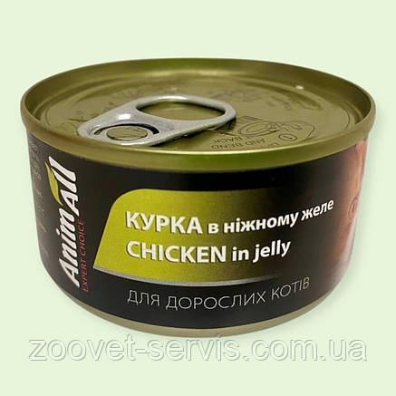 Корм AnimAll для котів курка в ніжному желе 85 г – смачний вологий корм для кішок щодня, фото 3