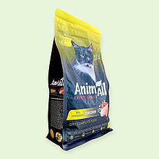 Повнораціонний сухий корм AnimAll для котів зі свіжою куркою, 1.5 кг, фото 4