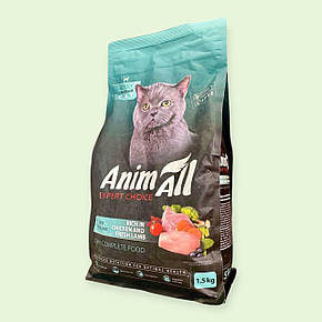 Сухий корм AnimAll для стерилізованих котів, з куркою та свіжою ягнятиною, 1.5 кг, фото 3