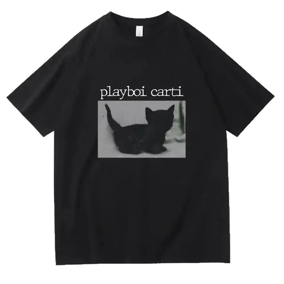 Футболка оверсайз Y2K PlayboyCat чорна