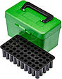 Коробка MTM H50-RL на 50 патронів кал. 30-06 і 8x57 JRS. Колір зелений. tdi, фото 3
