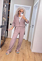 Літній жіночий костюм сорочка та штани жатка