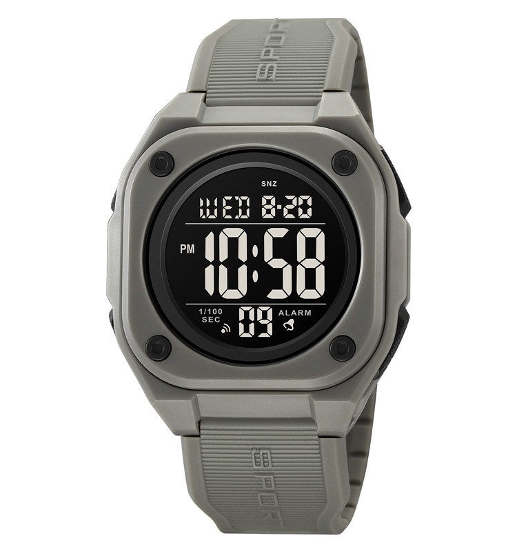 Skmei 2160 чоловічий годинник сірий із чорним циферблатом