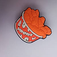 Джибітси, jibbitz на крокси, прикраси, значки для кроксів, тематика фаст-фуд. Бокс із куркою фрі