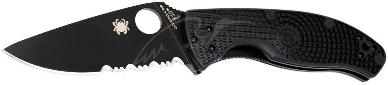 Нож Spyderco Tenacious Black Blade Lightweight tdi, фото 1