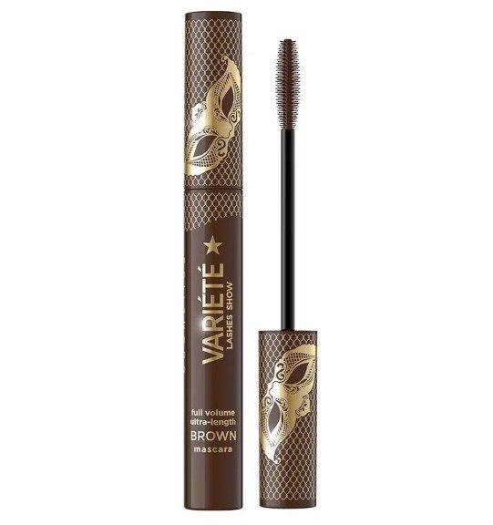 Туш для вій Eveline Cosmetics VARIETE LASHES SHOW для об'єму коричнева 10 мл