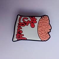 Джибітси, jibbitz на крокси, прикраси, значки для кроксів, тематика фаст-фуд. Chicken box