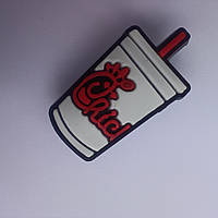 Джибітси, jibbitz на крокси, прикраси, значки для кроксів, тематика фаст-фуд. Напій