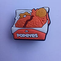 Джибітси, jibbitz на крокси, прикраси, значки для кроксів, тематика фаст-фуд. Фастфуд бокс