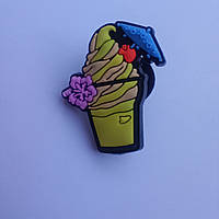 Джибітси, jibbitz на крокси, прикраси, значки для кроксів, тематика фаст-фуд. Морозиво