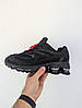 Чоловічі кросівки Nike Shox Ride 2 Supreme Black чорні Найк Шокс Супрім текстиль, фото 7