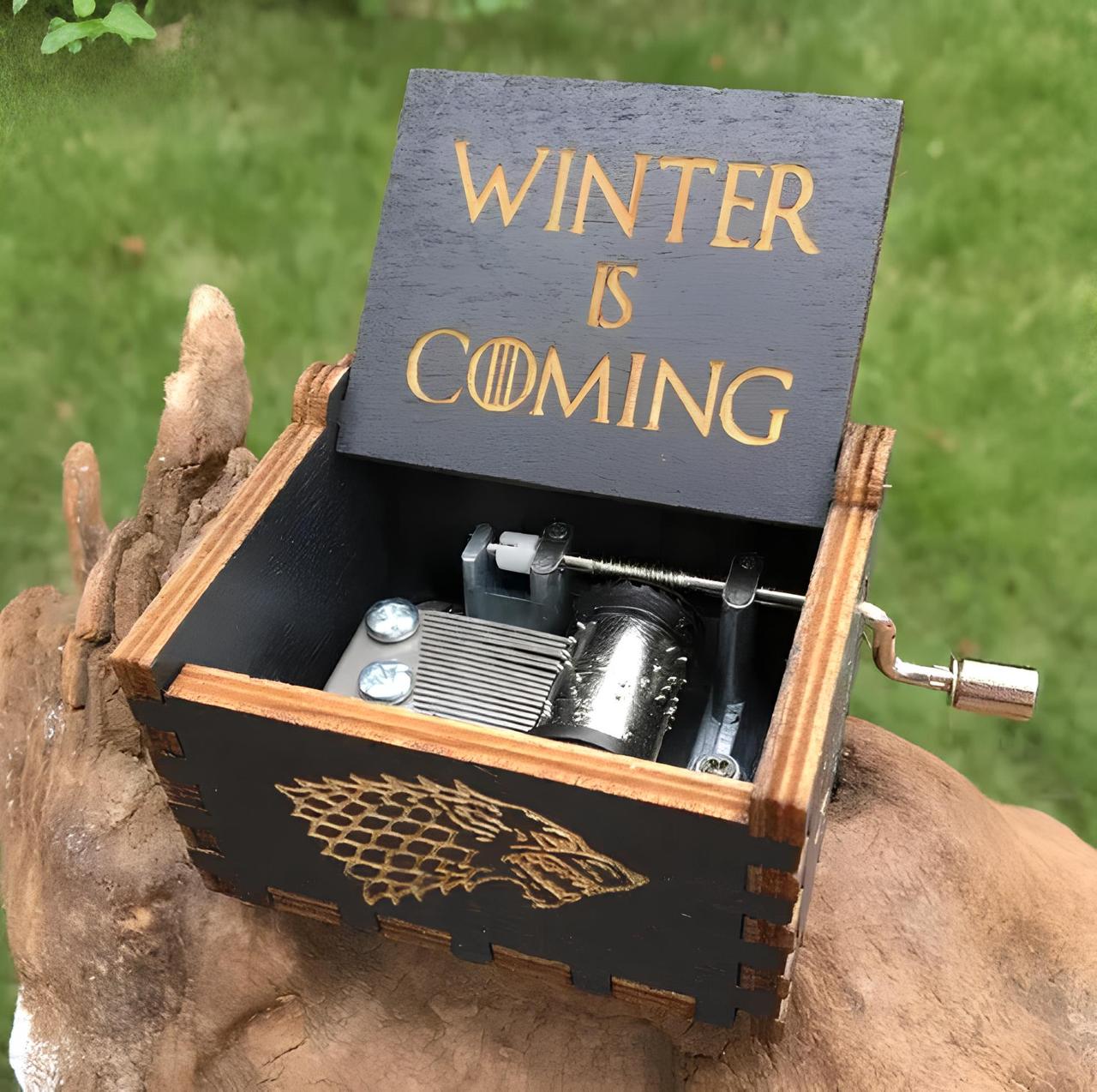 Музична скринька Game of Thrones оригінальна шкатулка з мелодією серіалу Гра Престолів стильний подарунок, фото 1