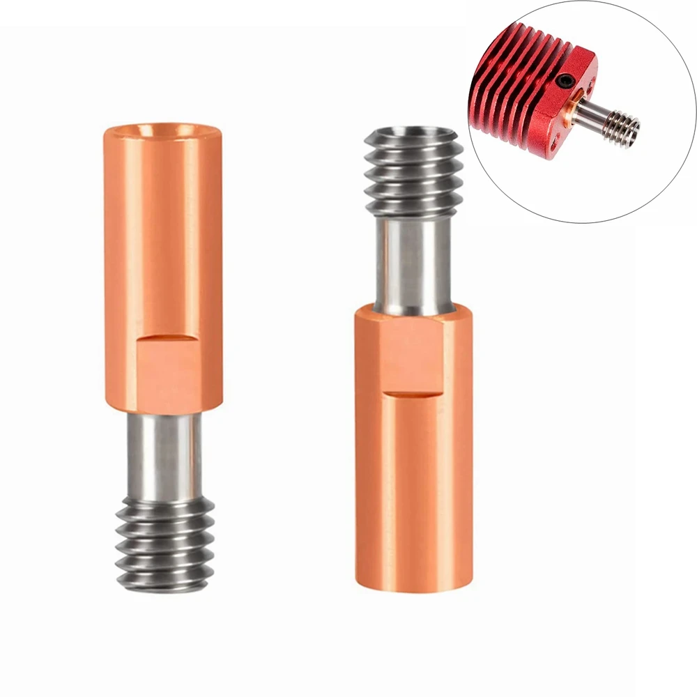 . Термобар'єр біметал CREALITY ENDER-3, прохідний d4.0mm PTFE трубки, D7mm–M6X1 / Тепловий бар'єр 3Д-принтера