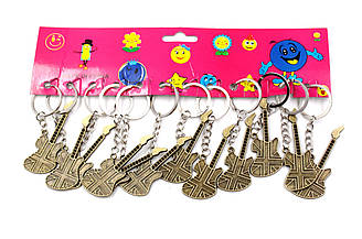 Брелок Гітара металевий 12 шт./паковання