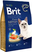 Сухий корм для котів Brit Premium by Nature Cat Adult Salmon з лососем 8 кг (8595602553211)