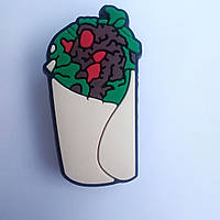 Джибітси, jibbitz на крокси, прикраси, значки для кроксів, тематика фаст-фуд. Шаурма