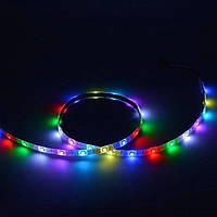 Світлодіодна стрічка RGB RW 5050 30 LED/m, 1LED IP20 WS2812b біла основа, бобіна 5 м. (ціна 1м)