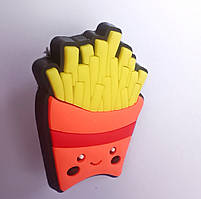 Джибітси, jibbitz на крокси, прикраси, значки для кроксів, тематика фаст-фуд. Картопляка-фри