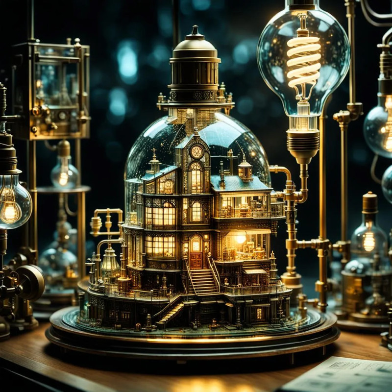 Алмазна мозаїка Наукова лабораторія DMF-489 (40 x 40 см) на підрамнику, фото 1