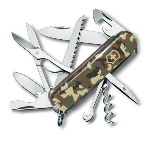 Нож Victorinox Swiss Army Huntsman "Green camouflage" tdi