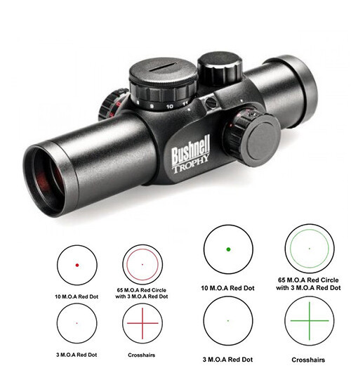 Приціл коліматорний Bushnell 1х28 "Trophy M", Red/Green Dot, Interchangeable ret tdi