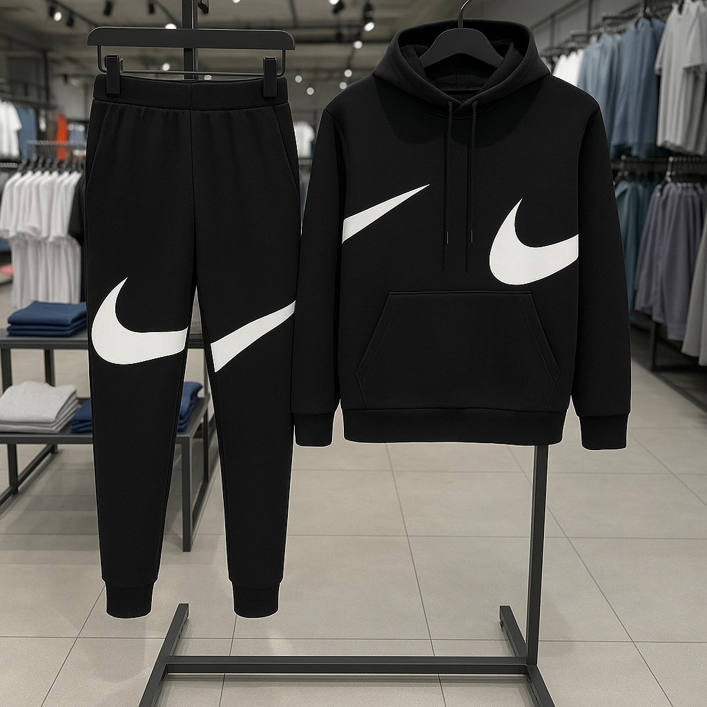Спортивний чоловічий костюм Nike Big Swoosh + футболка