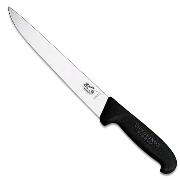 Ніж кухонний обробний Victorinox Fibrox 25 см, чорний tdi