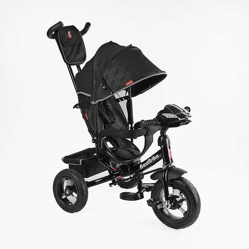 Дитячий велосипед-коляска Триколісний BestTrike 3390 — 39-211 чорний