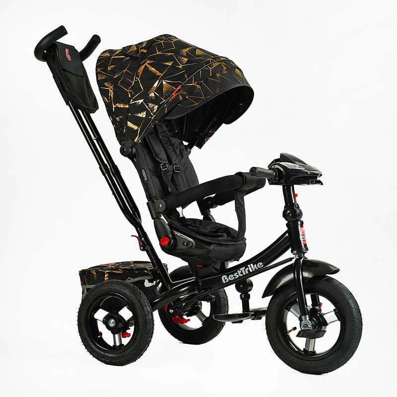 Дитячий велосипед-коляска Триколісний BestTrike 6088 F — 626-87 чорний, фото 1